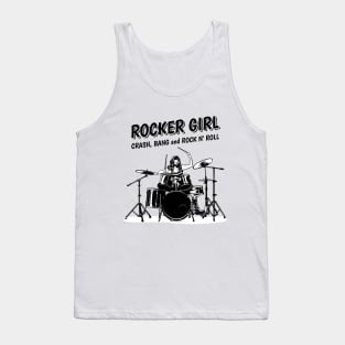 Crash, Bang and Rock n' Roll with Rocker Girl Tank Top